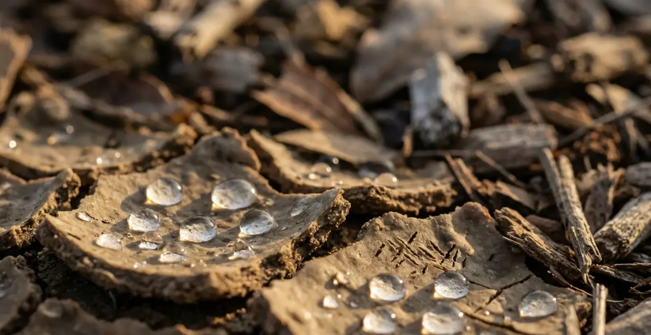 Suelo con costra hidrofóbica siendo tratado antes de las primeras lluvias